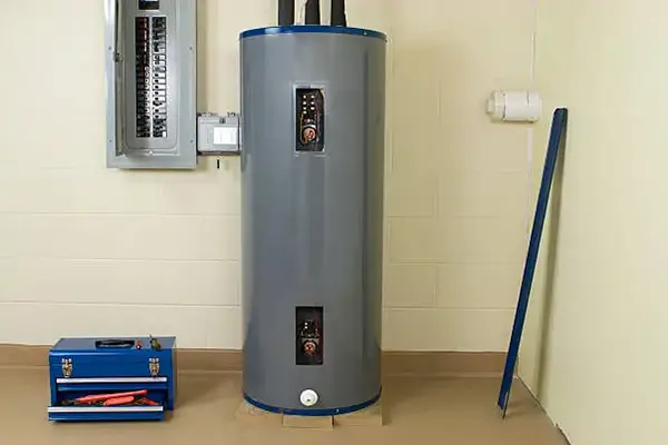 water heater replacement inside a home